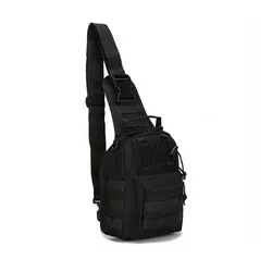Tactical Outdoor Sling Bag - Versatile Crossbody & Shoulder Bag for Hiking, Camping, and Travel (Black)
