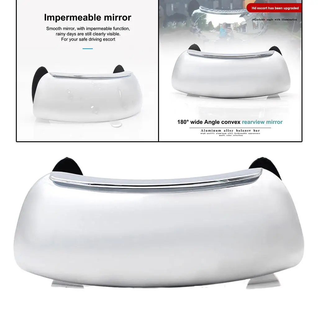 

1x Universal Motorcycle Rear view blind spot Mirror 180 & deg; Big angle