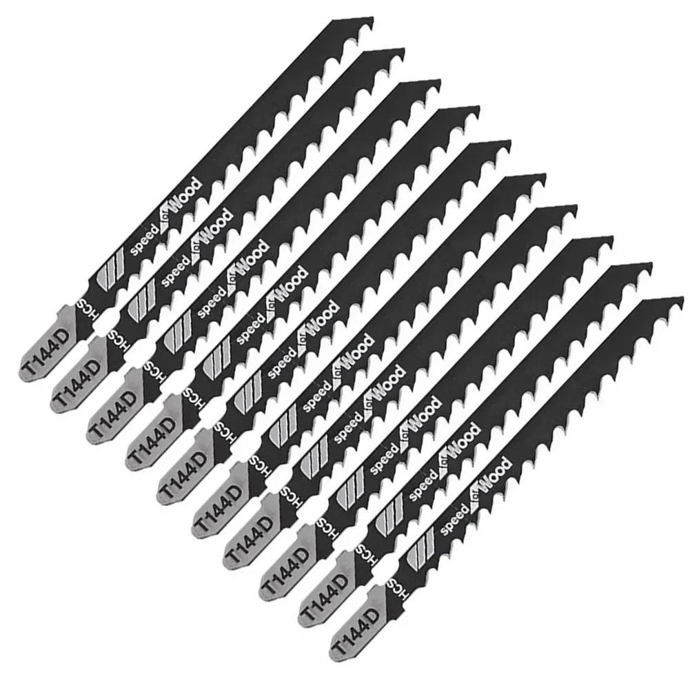 HCS Jigsaw Blades T144D 10Pcs/set For High Speed Wood Plastic Board Cutting Saw Blade Durable Woodworking Tools jig saw blades
