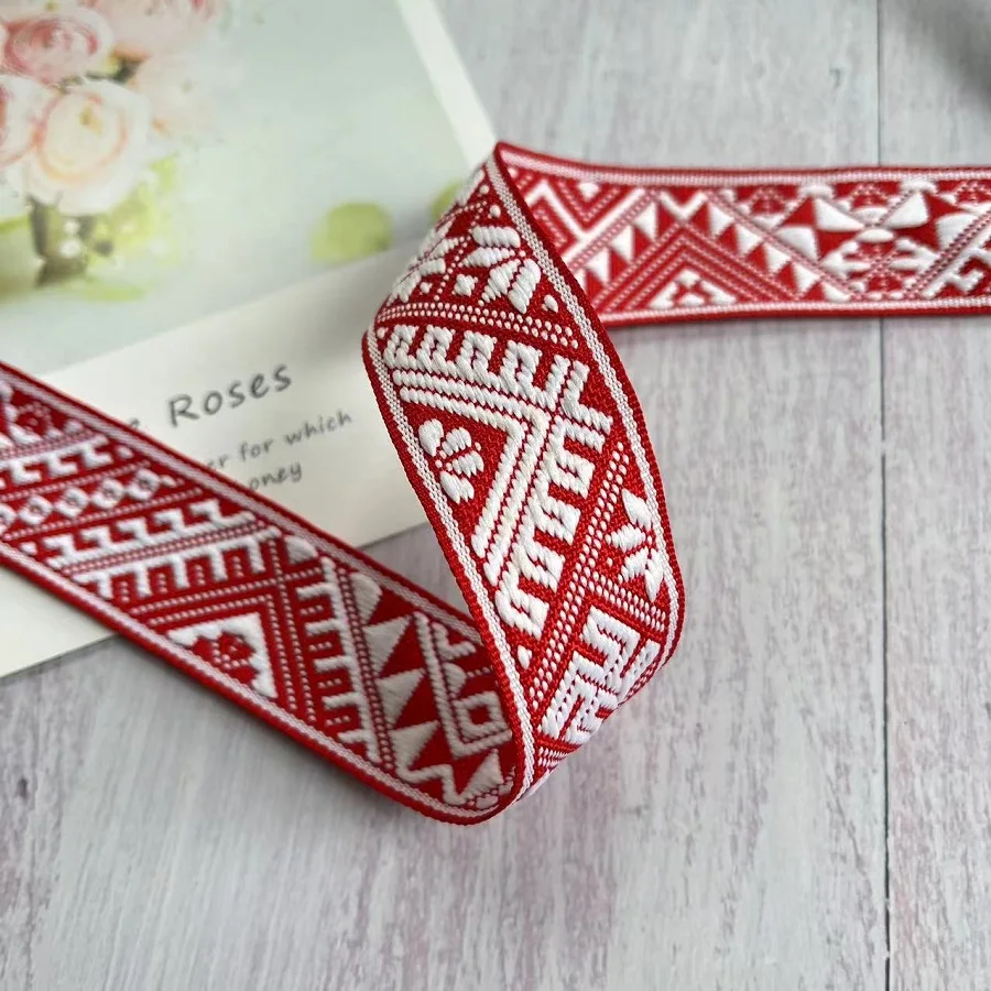 エスニックジャカードリボン、1.09ヤードマルチカラービーズトリムエスニックスタイルビーズフリンジトリムインド縫製タッセルトリムカー エスニックリボン（37-6） (50cm単位) | 手芸センタードリーム公式通販サイト