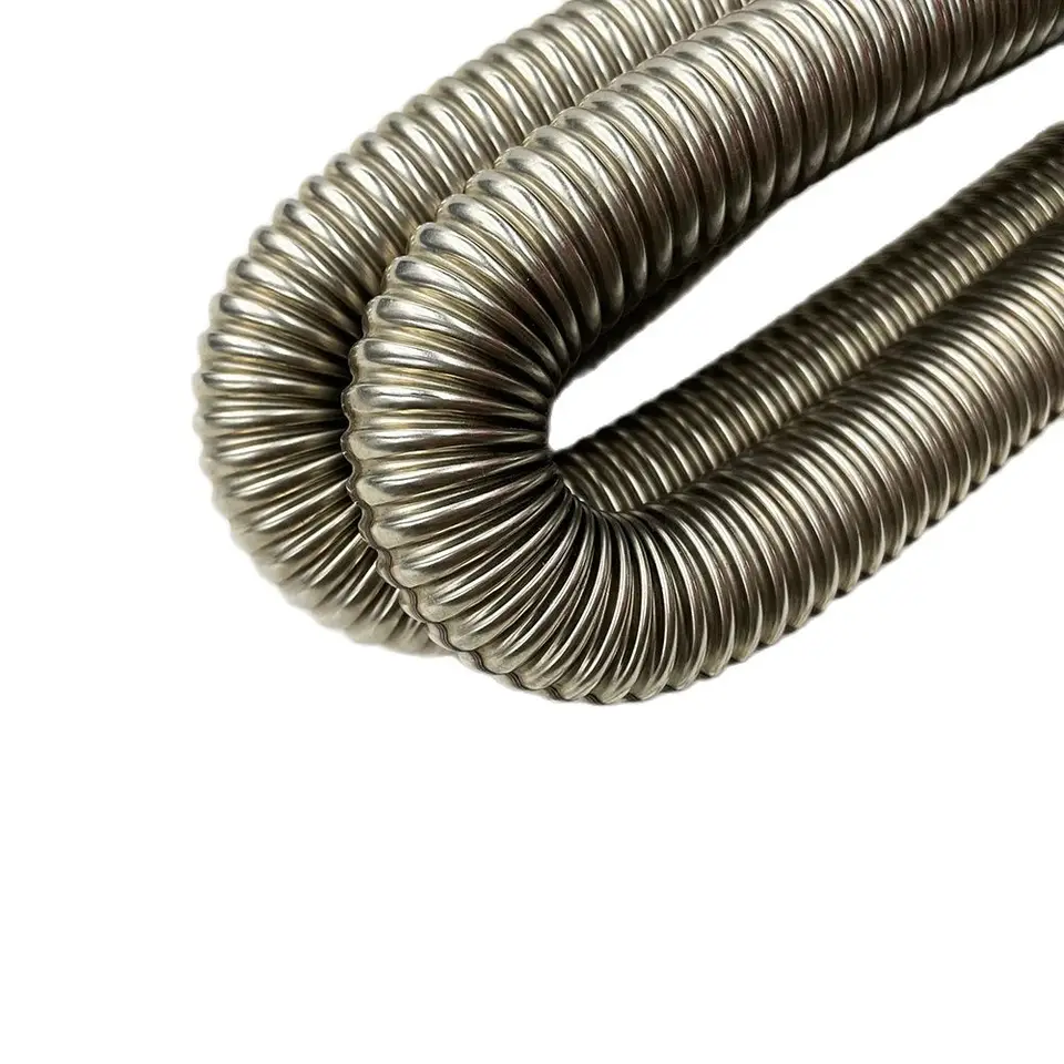 QISF Tubo di scarico in acciaio inox, 300 cm, riscaldatore per parcheggio auto, D: 2,5 cm, con 2 clip, tubo flessibile di scarico del gas diesel per auto, adatto anche per scarico