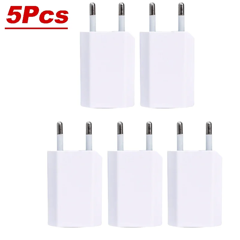 5Pcs EU Plug
