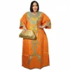 African Attire For Women Abaya Embroidery Plus Size Elegant Party Church Dress