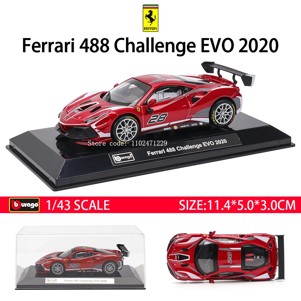 Bburago 1:43 2024 Ferrari 499P No.50 24h LE MANS Alloy Luxury