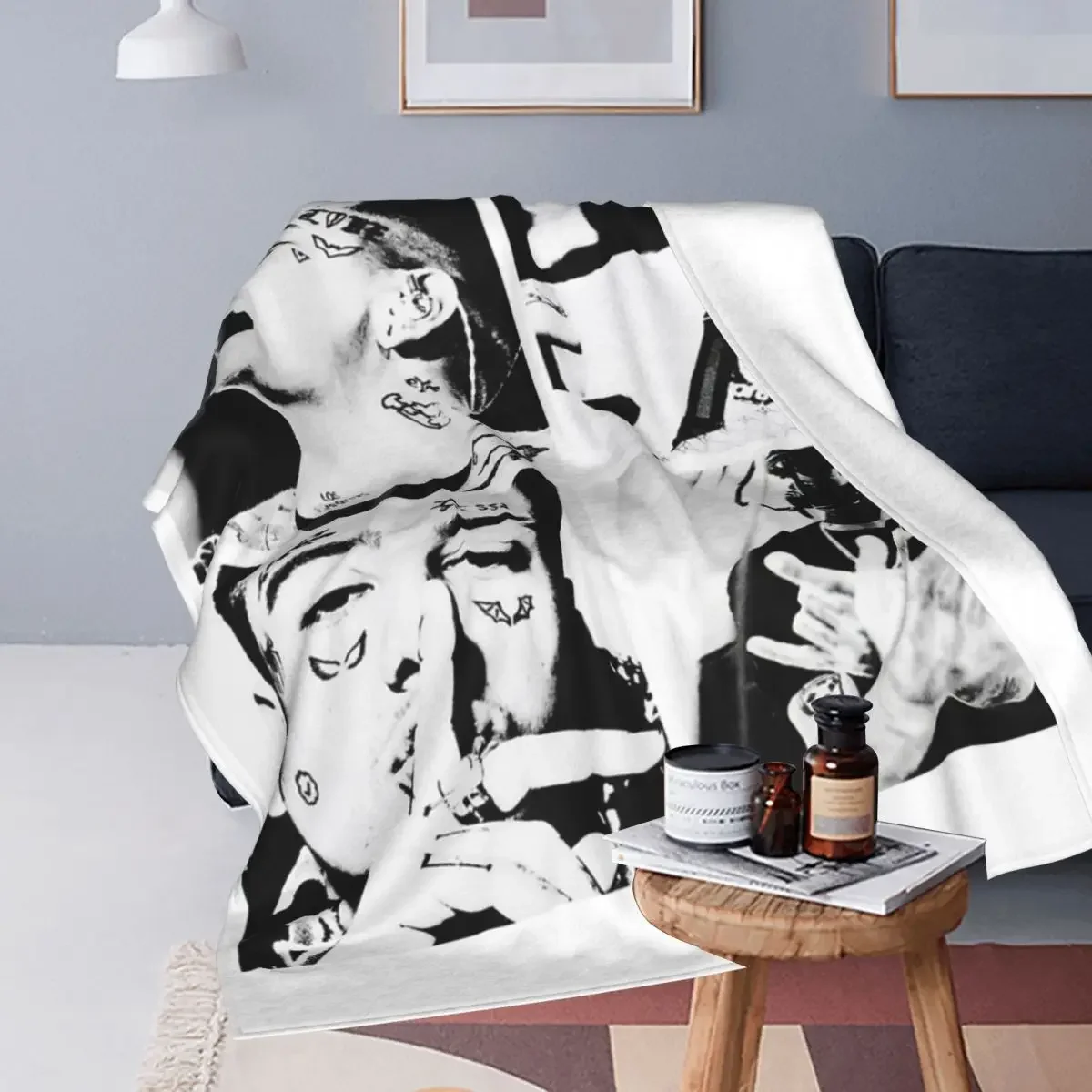 Super Warm Blanket Travel Duki Argentine Rapper Rockstar Music Bedding Throws Singer Flannel Bedspread Chair Sofa Bed Cover 4