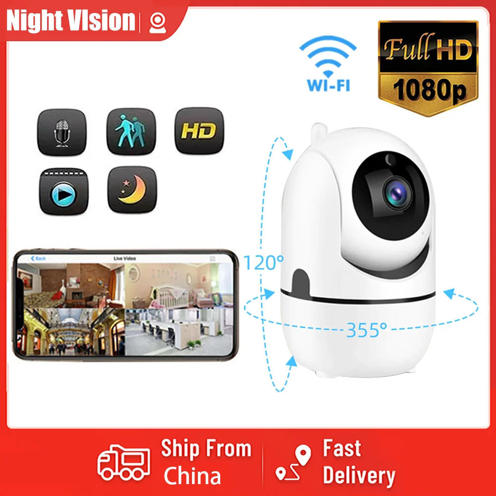720p Baby Monitor Mini Surveillance Camera Wireless Smart Home Alarm