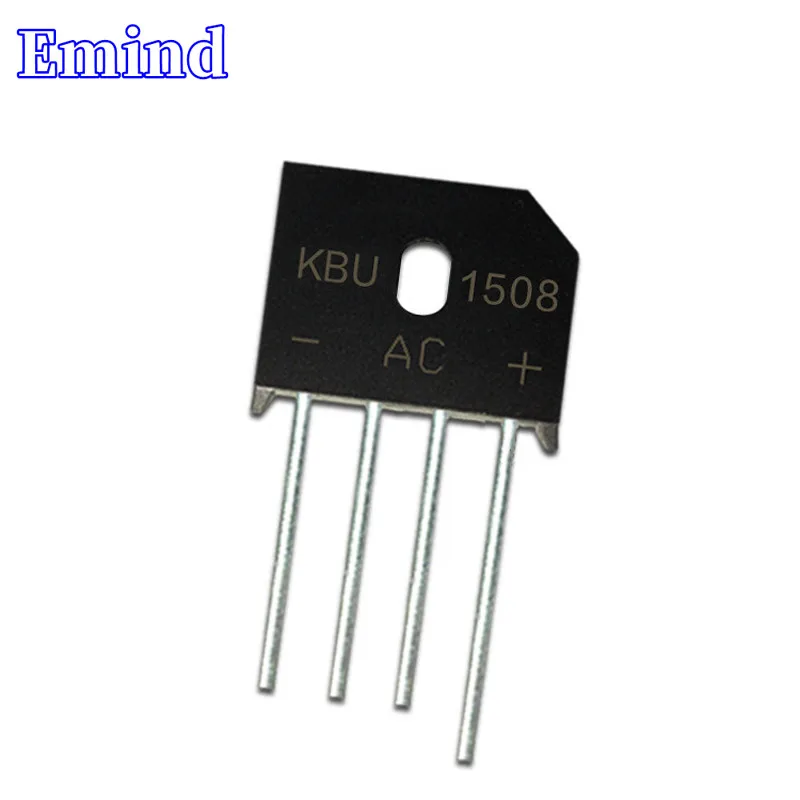 20/50/100/200/500Pcs Kbu1508 Raddrizzatore A Ponte Kbu15K Bridge Stack 15A/800V Kbu Footprint Flat Bridge Cutable Foot