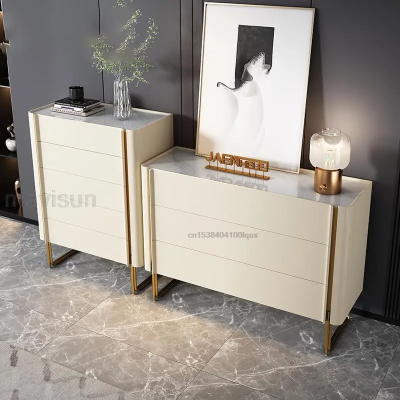 Modern Light Luxury Chest Of Drawers Dining Room Three-drawer Sideboard Simple Bedroom Storage Six-drawer Cabinet Furniture