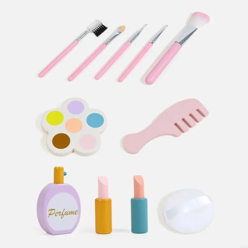 Girls Toy Princess Makeup Vanity for Kids Toddler Table Dress-up Toy for 3 4 5 6 Years Old Girls Kids Role Playset E65D