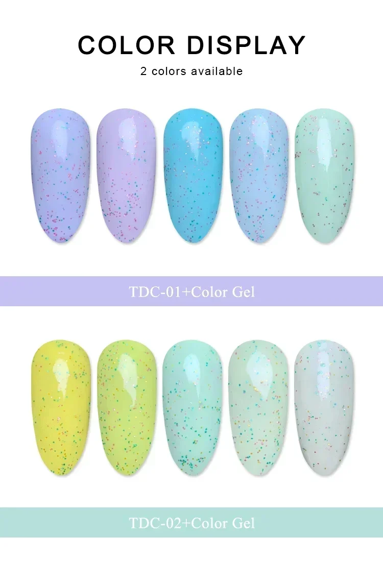 CNails Nail Polish Top Coat Glue 8ml UV LED No Wipe Top Coat Glitter Nail Art Accessories Gel Varnish Soak Off Matte Topcoat 3
