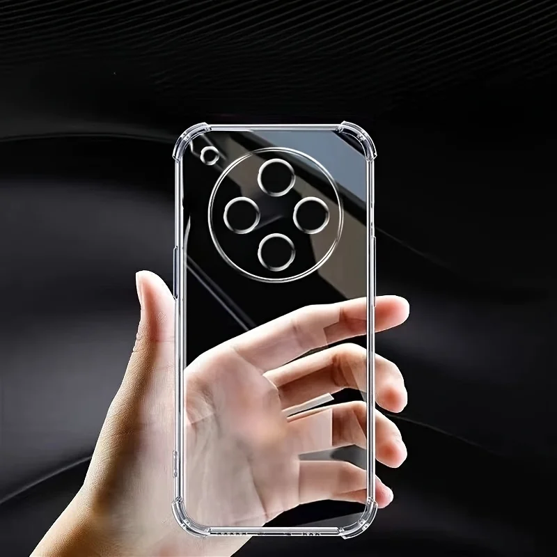 Clear Silicone TPU Transparent Phone Case, Soft and Durable Back Cover