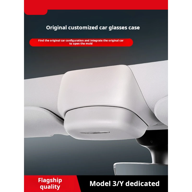 

Suitable For Tesla Model/3 Car Glasses Box, Sunglasses Storage Clip Modification, Car Roof And Interior Decoration, Accessory To