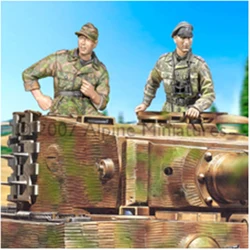 Figurine en résine moulée à l'échelle 1/35, modèle de personnage de la seconde guerre mondiale, kit d'assemblage (2 personnes), jouets non peints, livraison gratuite 