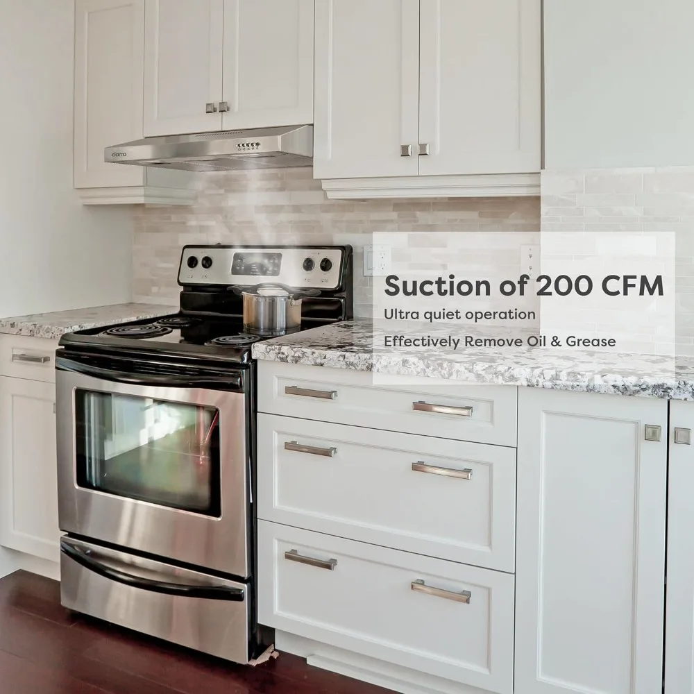 Ductless Range Hood 30 inch Under Cabinet Hood Vent for Kitchen Ducted and Ductless Convertible CAS75918A 5