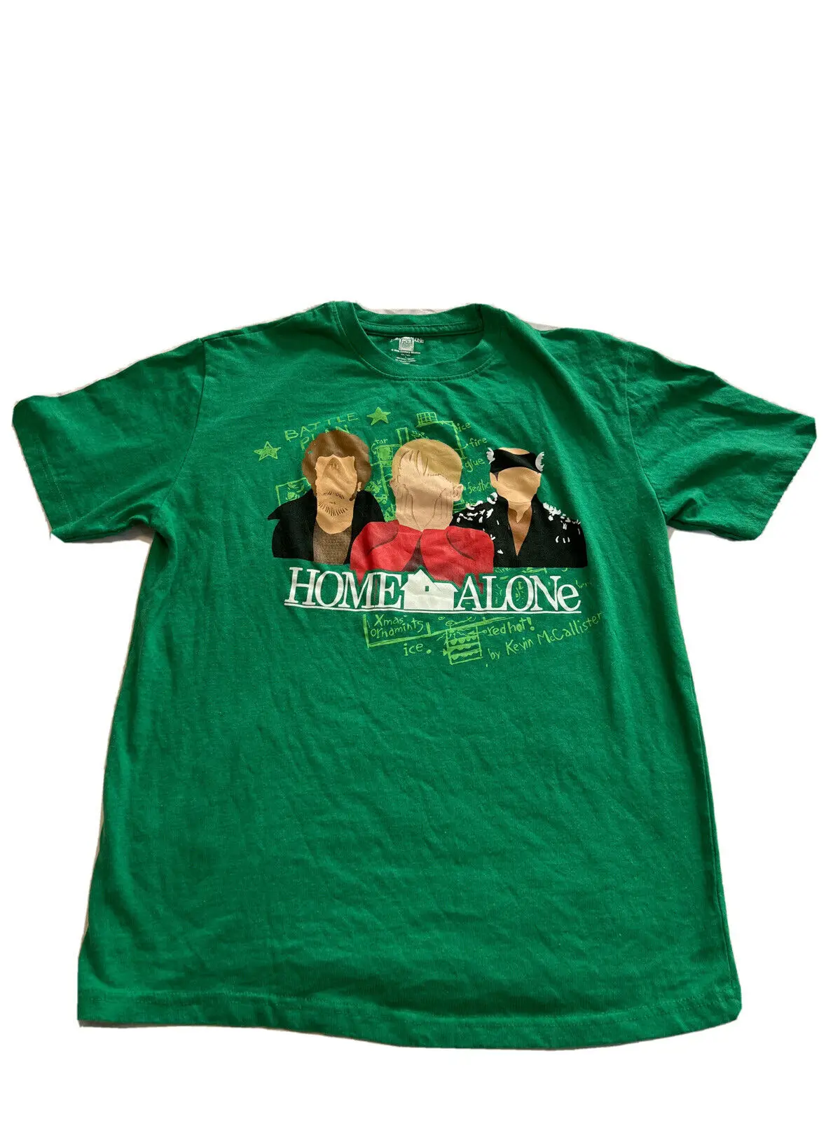 Home Alone Green 20Th Century Fox T-Shirt Size Large Graphic Wet Bands