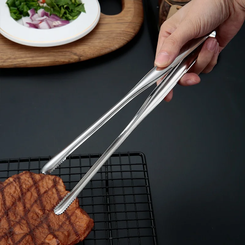 Stainless Steel Barbecue Clip Grill Tongs Food Grade Grippers