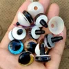 20pcs/lot 3D Glitter Safety Eyes For Toys Amigurumi Trapezoidal Knitted Cuddly Felt Plush Toy Red Eye Big Large Size 16/20/25mm 2