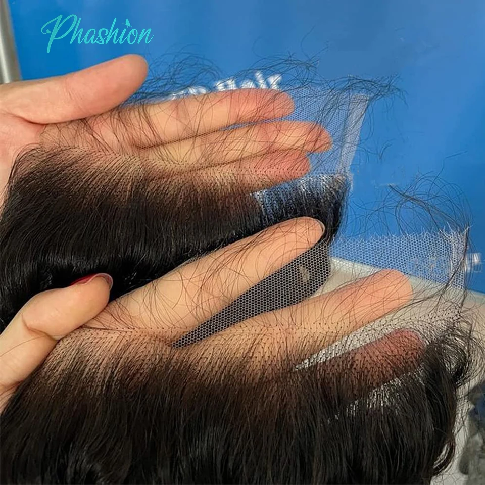 Phashion Full Long Real HD 5x5 Lace Closue 30 28 inch Skinlike Swiss Frontal Only Kinky Curl Straight Loose Deep Wave Human Hair 4