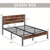 Queen Bed Frame with Headboard and Footboard with Under Bed Storage All-Metal Support System No Box Spring Needed Easy A 2