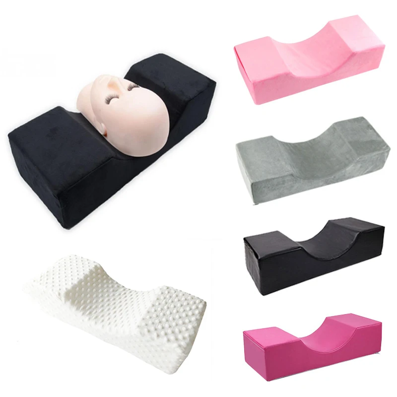 

Beauty Salon Eyelash Extension Neck Pillow - Comfortable Velvet Beauty Memory Foam Pillow Used for Lash Extension Grafting