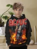 AC-DC Rock Band 3D Print All Seasons Children Casual Sweatshirt Cool Pullover Tops Unisex Clothes Boy Girl Hoodies 4