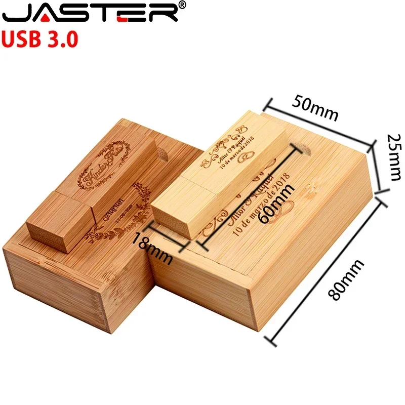 USB Flash Drive 10PCS LOT Wooden Box USB 3.0 Flash Drives 128GB 64GB 32GB 16GB 8GB 4GB