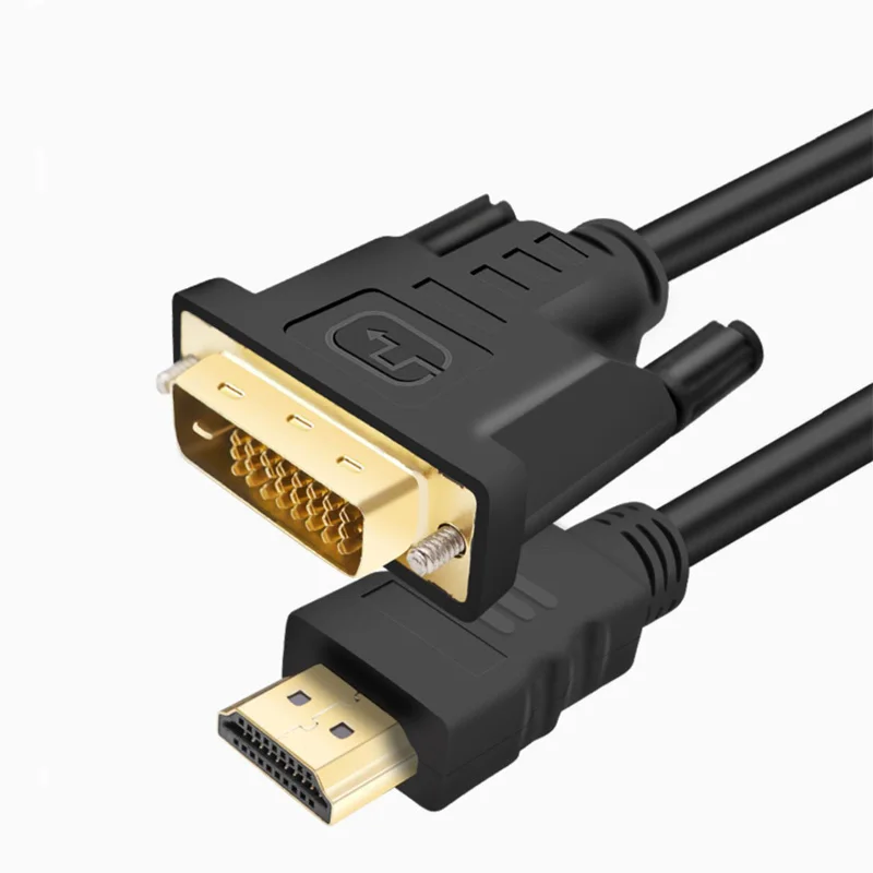 Dvi to hdtv cable DVI To HDTV 24+1 Male to Male Digital Video Adapter Laptop Computer Projector Extension