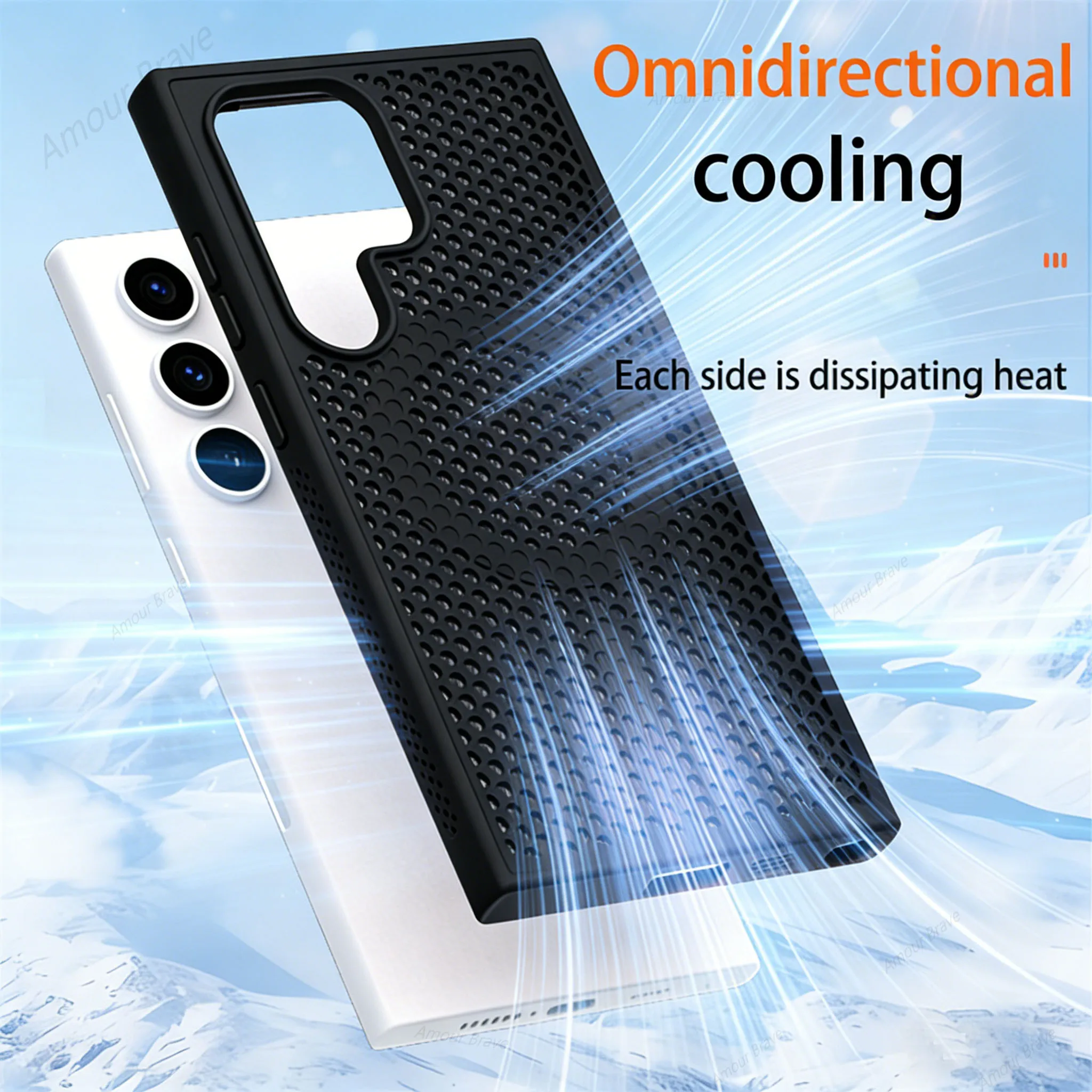 Advanced Cooling Breathable Magnetic Phone Case with Heat Dissipation Technology