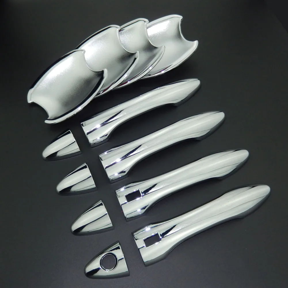 Per Hyundai Tucson Ix35 2010-2015 Car Styling Chrome Side Door Handle Cover Trim & Door Bowl Cover 2011 2012 2013 2014