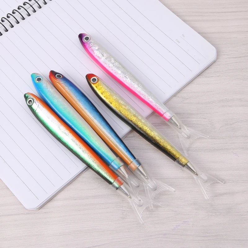 Cute Fish-like Writing Pen Small Ballpoint Anti-slip Grip Protective Kid Reward for Restaurant School Office |