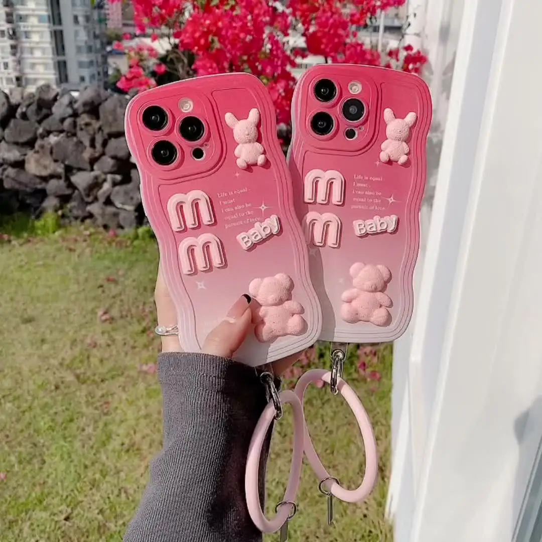 Mixroom - Coque Arrière En TPU Silicone Souple Pour Oppo A16 Motif Ourson En Peluche Cœurs S273