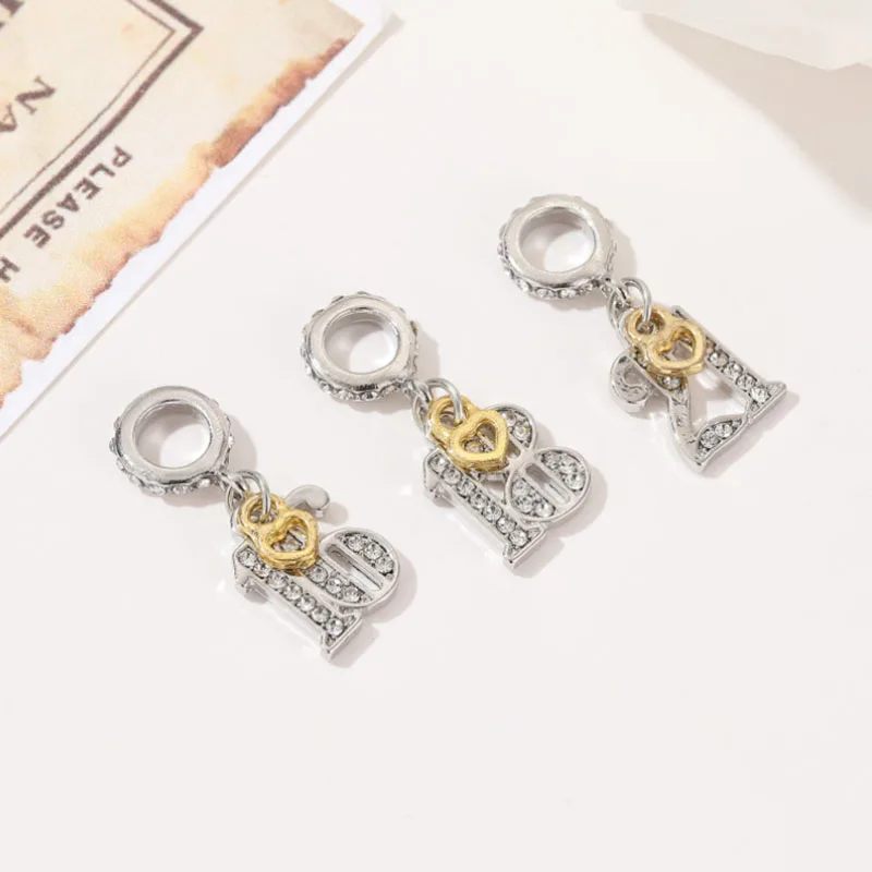 Wholesale DIY Fashion number Charm for making accessories for jewelry alloy pendants bracelets beads DGB1506