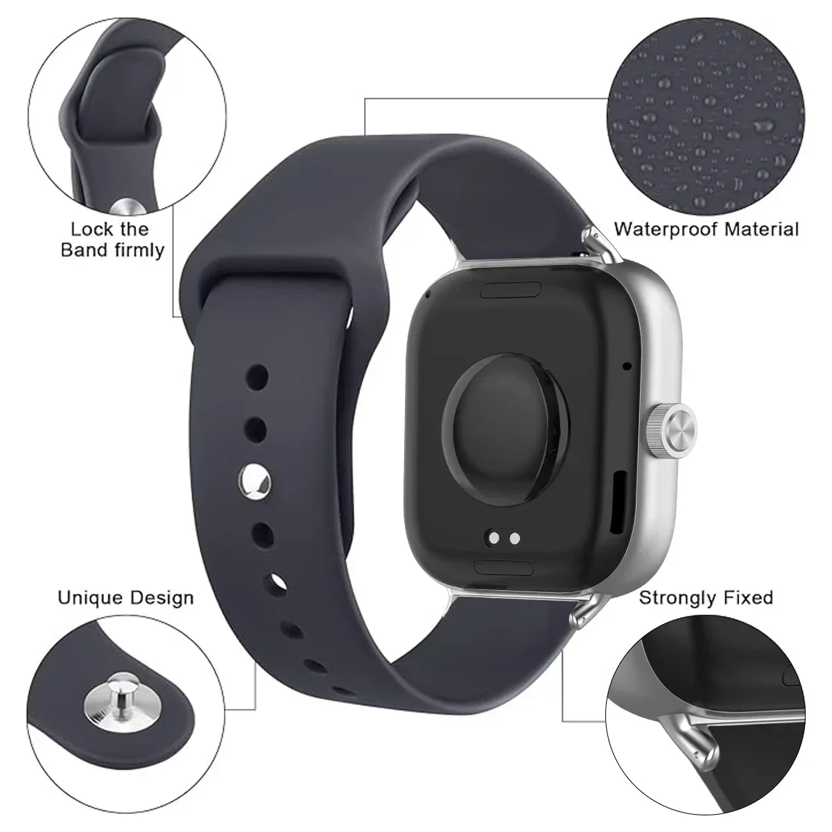 Silicone Sport Replacement Band – Stylish Strap Accessory in Vibrant Colors