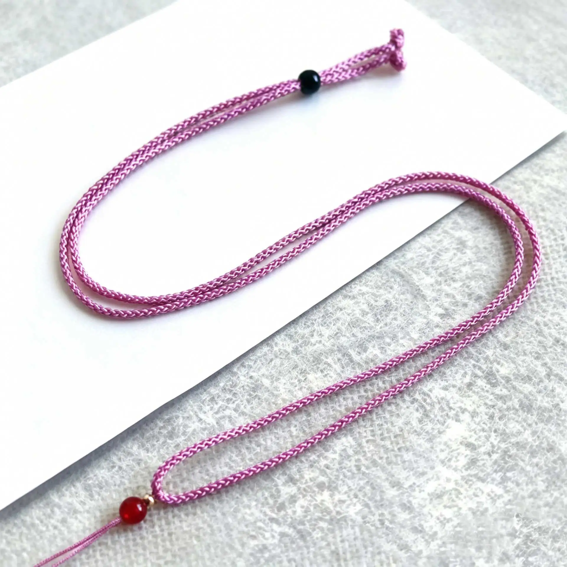 Vibrant Adjustable Rope Necklace