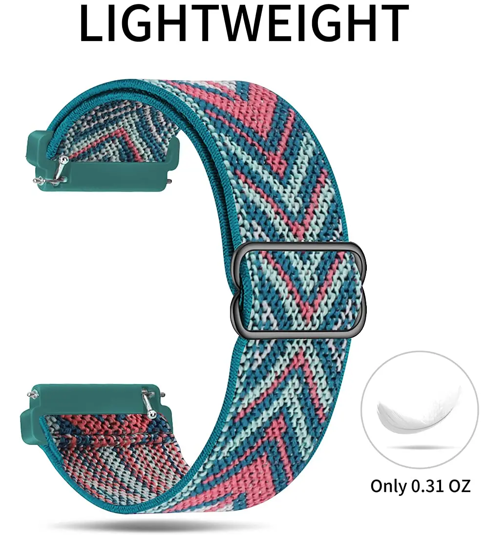 Elastic Nylon Loop Strap - 20mm/22mm Band