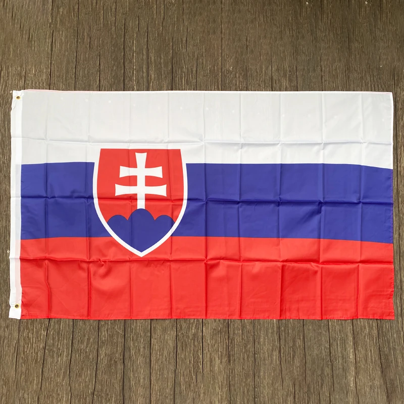 

free shipping xvggdg Flag Slovakia FLAG slovak Banner 3*5FT size