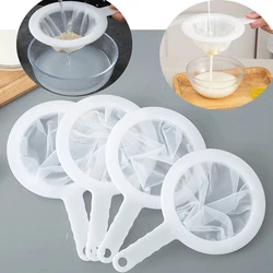 100/200/400 Mesh Kitchen Ultra-fine Mesh Strainer Kitchen Reusable Nylon Mesh Filter Spoon or Honey Juice Tea Soymilk Coffee