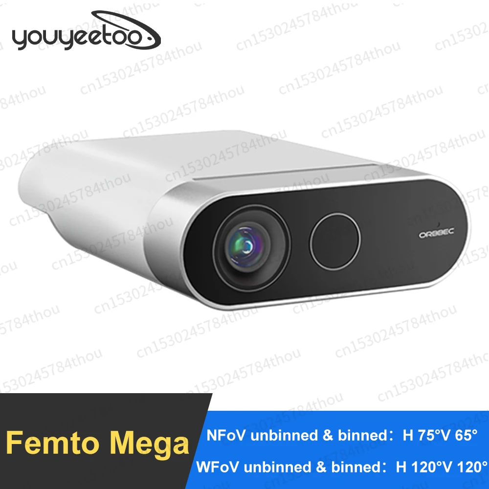 ORBBEC-Femto Mega iToF 3D 딥 카메라, 마이크로소프트 Azure Kinect DK POE 네트워크 인터페이스 120 ° FOV 다중 인코딩 형식