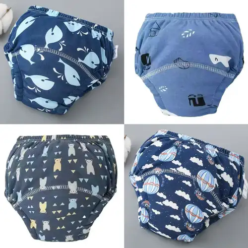 4PCS Baby Waterproof Diapers Pee Shorts Underwears Reusable Soft Ecological Cotton Toddler Potty Training Pants For Boys Girls - Image 14