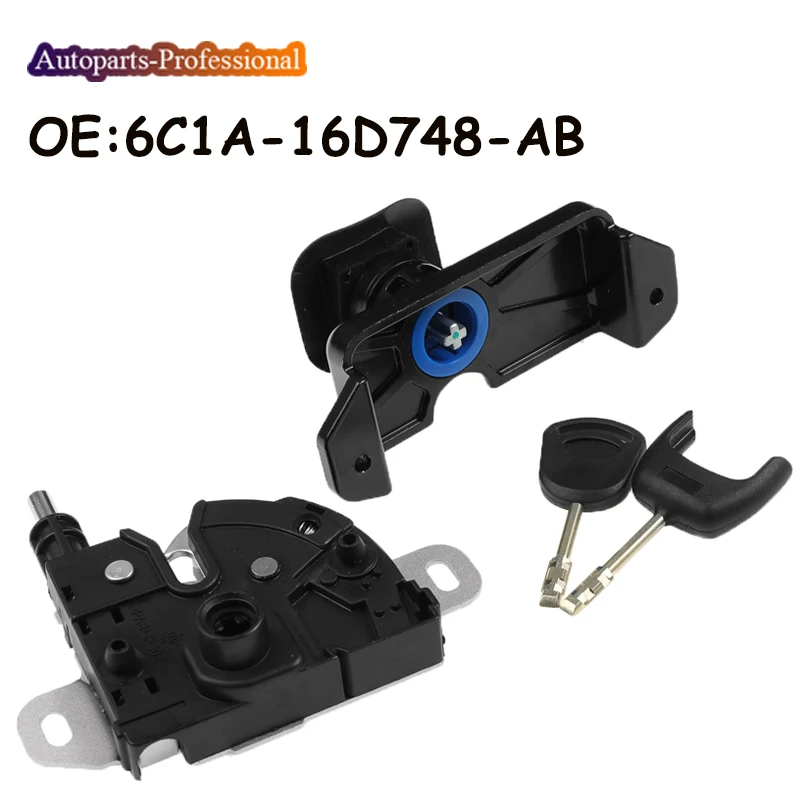 Nuovo Set Completo Di Serrature E Chiavistelli Per Cofano Con 2 Tasti Muslimexayp 1435742 Per Ford Transit Mk7 2006 - 2011
