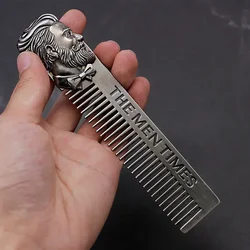 Premium Boar Bristle Beard & Mustache Grooming Kit with Gift Bag (Metal comb)