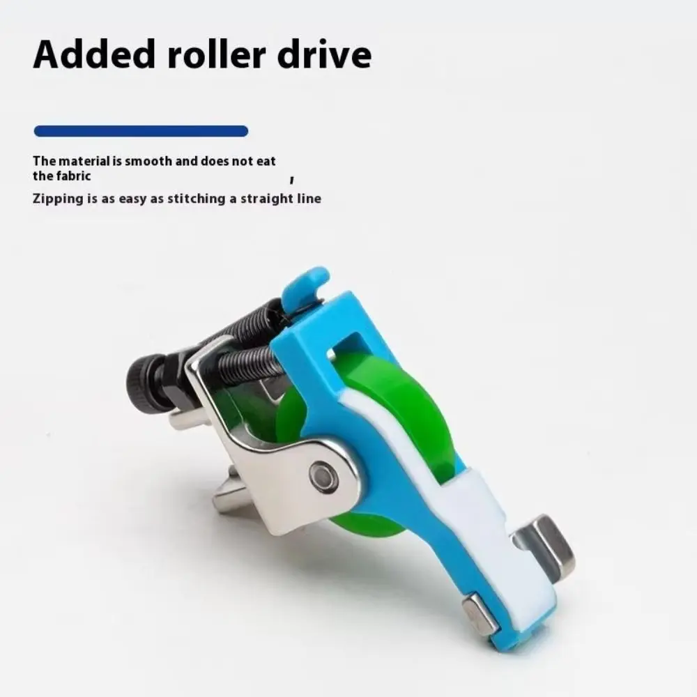 Plastic Wheel Zipper Guide Roller Presser Foot for Industrial Sewing