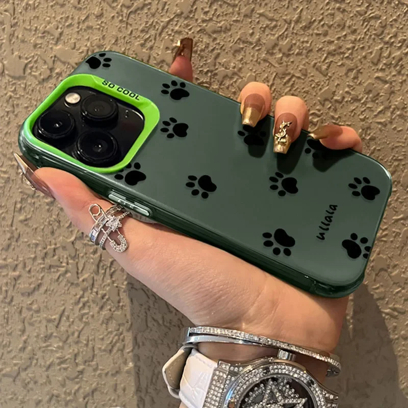 Adorable Paw Print Protective Pet Lover's Phone Case