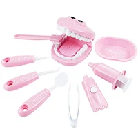 9PCS Plastic Simulation Dentist Play Set, Medical Kit Pretend Toy for Kids, Dentist Early Education Brushing Game for Kids 1