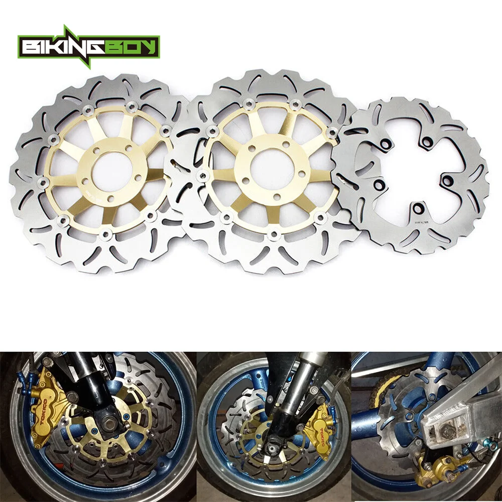 Bikingboy Gsxr 750 88-95 Gsx-R 750 W 91-95 92 Gsxr 1000 W 93-00 Gsxr 750 F Slingshot 89-91 Dischi Freno Posteriori Anteriori Dischi Rotori