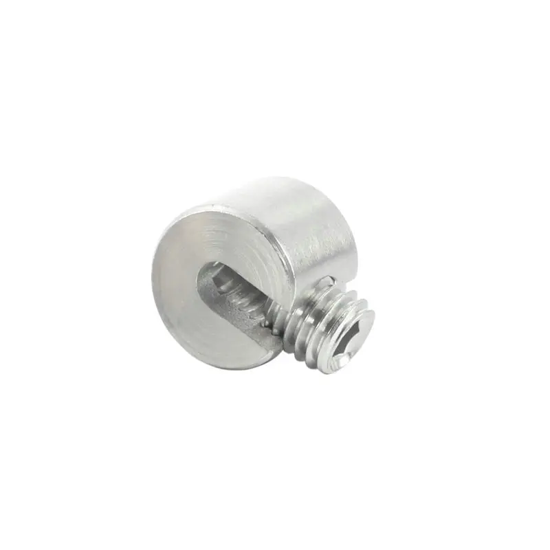 316 Stainless Steel Boat Rope Grip Stop Single Pivot Cable Suspension Round Clamp Clip with Hexagon Grub Screw Bolts