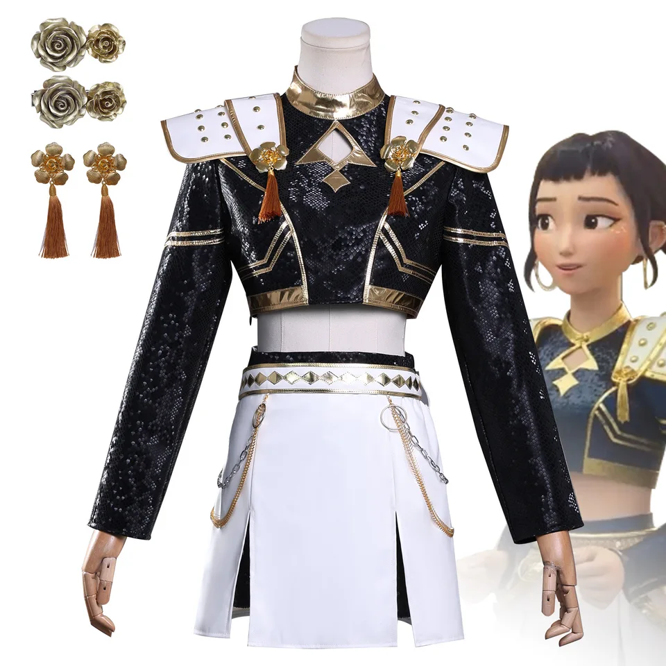 Zoey KPop デーモンハンターコスプレ Zoey 衣装ウィッグ女性コスプレ K