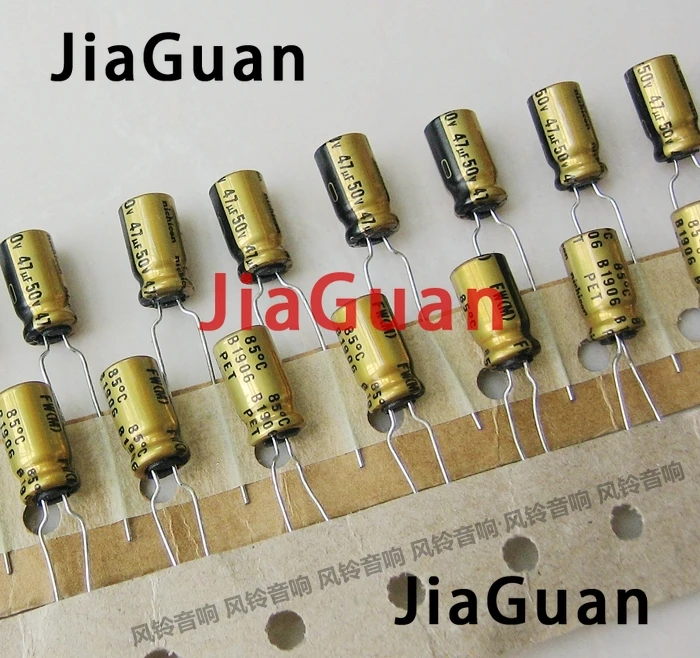 

50pcs NEW NICHICON FW 47UF 50V 6.3X11MM 50V 47UF audio Electrolytic Capacitor 50V47uF filter amplifier 47uF/50V