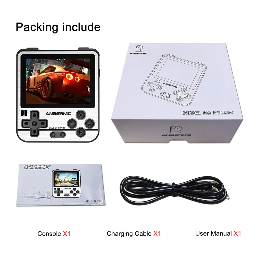 ANBERNIC Retro Pocket Game Console RG280V 16/32GB Portable Handheld Open Sourse System Mini Handheld Gaming Player for Adults 