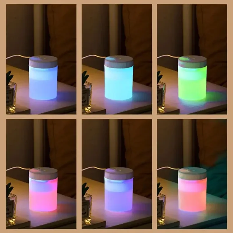 200ML USB Mini Humidifier - Ultrasonic LED Essential Oil Diffuser Portable Car Purifier & Aroma Anion Mist Maker for Home Office 2